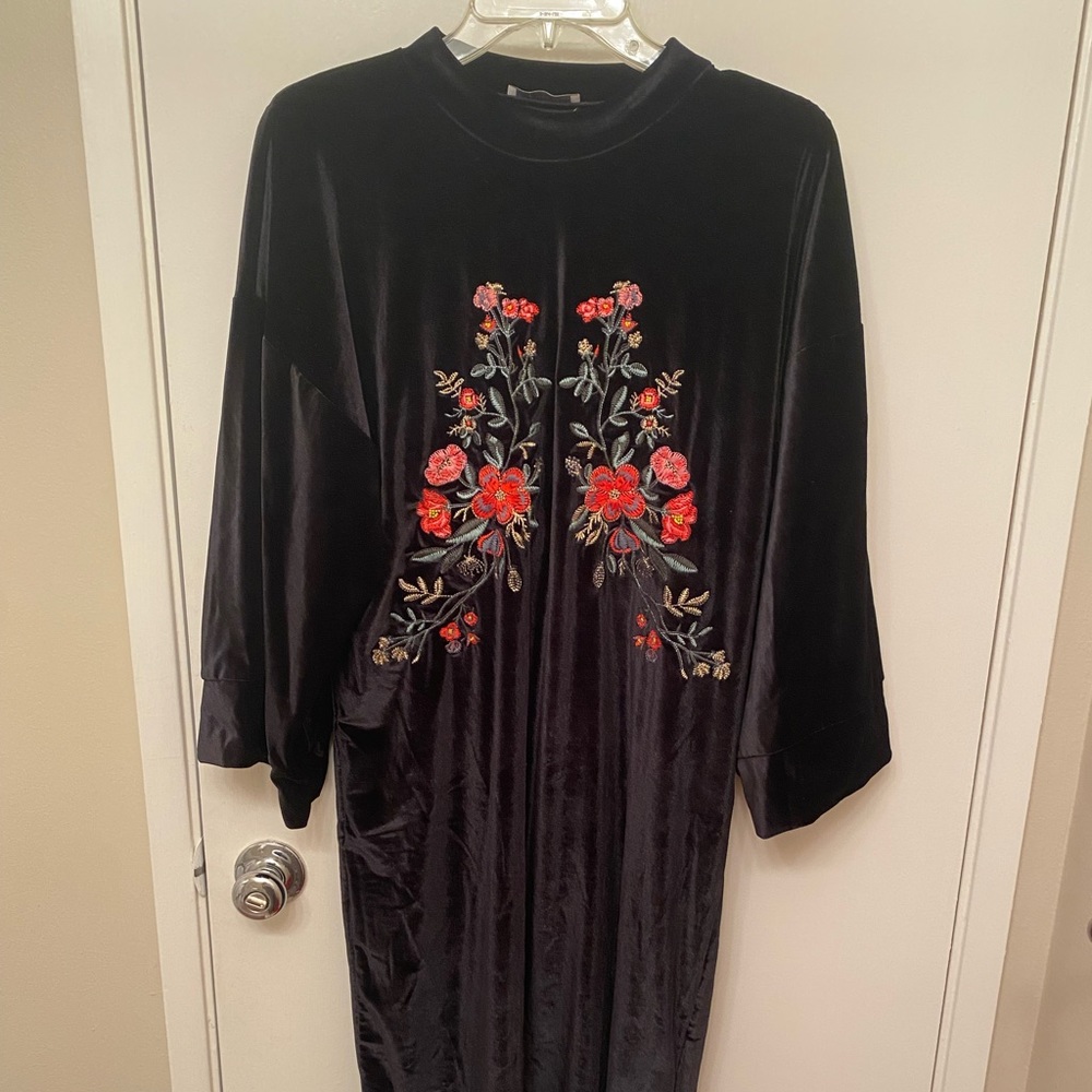 Velvet Zara Trafaluc mock neck dress